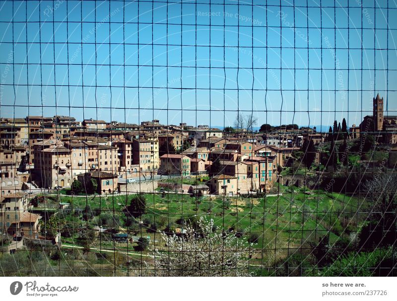 siena grid Landscape Small Town Historic Original Serene Vacation & Travel Protection Symmetry Far-off places Multicoloured Exterior shot Deserted Day Sunlight
