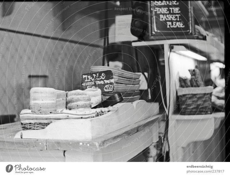 At the Prague Baker... Food Dough Baked goods Bread Candy Nutrition Prague speciality Authentic Bakery Czech Republic Black & white photo Counter Store premises