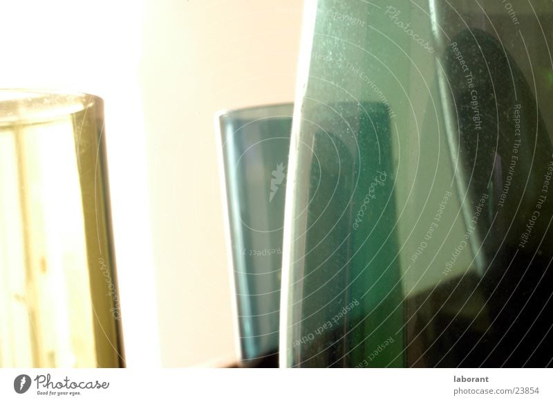 glass vases Vase Murano Containers and vessels Green Light Blur Living or residing Glass Transparent translucent porous