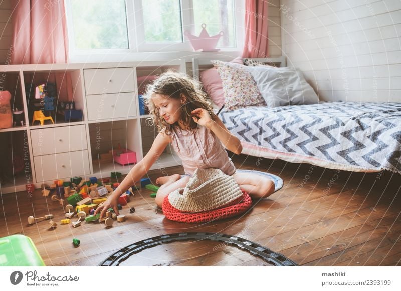 child girl cleaning her room Lifestyle Playing Bedroom Child Places Toys Wood Build Modern Clean Creativity help Housekeeping Helper gather pick Home nursery