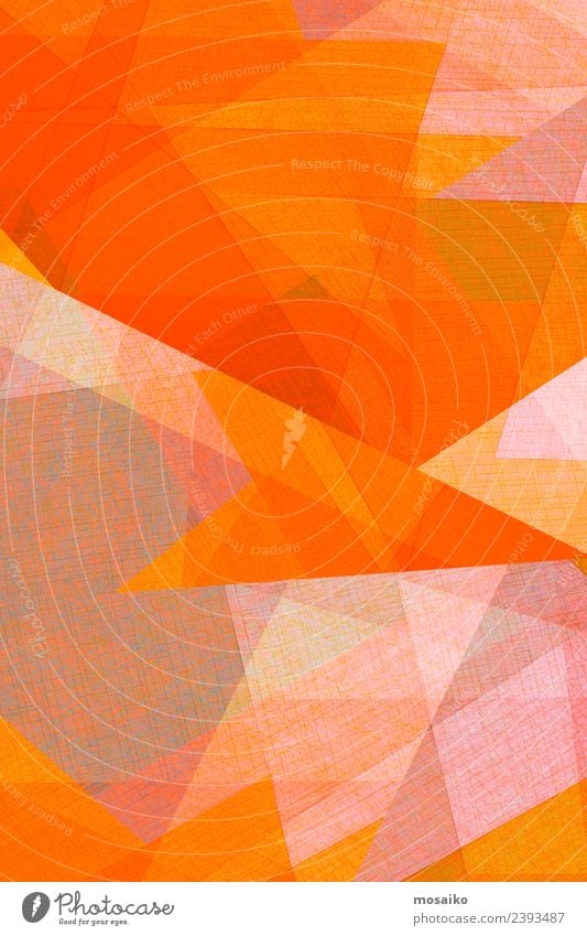 orange geometric shapes on paper texture Lifestyle Style Design Leisure and hobbies Handicraft Wallpaper Workplace Office Business High-tech Internet Art
