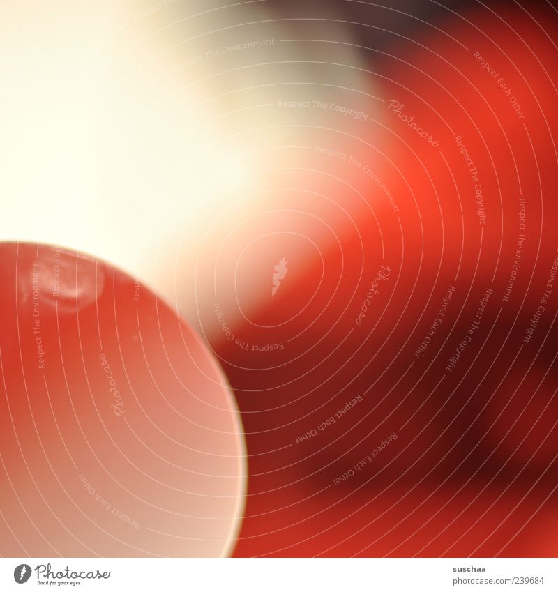 301 Magnifying glass Glass Round Red Blur Colour photo Detail Experimental Deserted Transparent Magnifying effect Abstract Structures and shapes Copy Space
