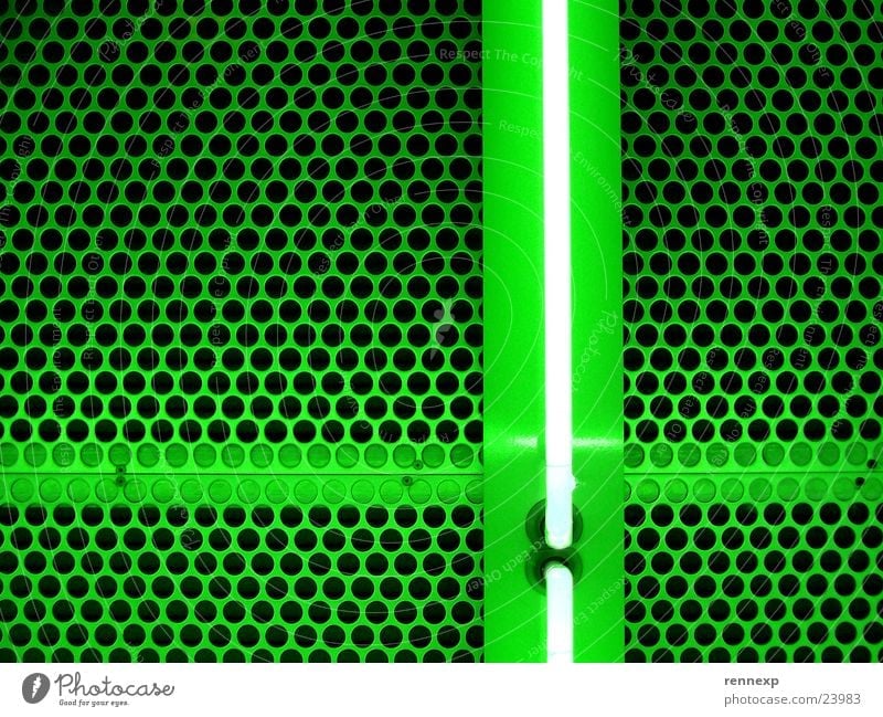 Green+ Grating Hollow Pattern Technical Light Neon light Fluorescent substance Fluorescent Lights Lamp Flashy Electric Electrical equipment Positive Matrix