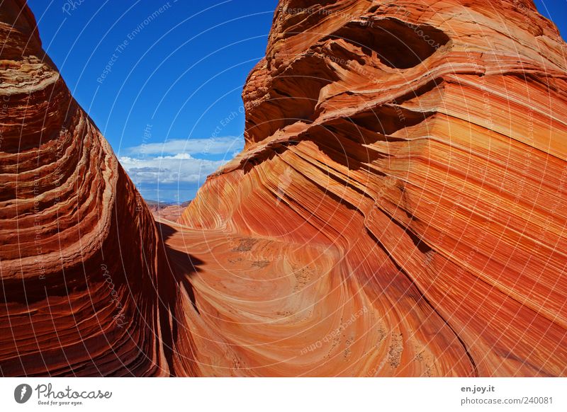 pure happiness Vacation & Travel Tourism Nature Landscape Sky Rock Blue Red Wanderlust Bizarre Uniqueness Colour Miracle of Nature Coyote Buttes