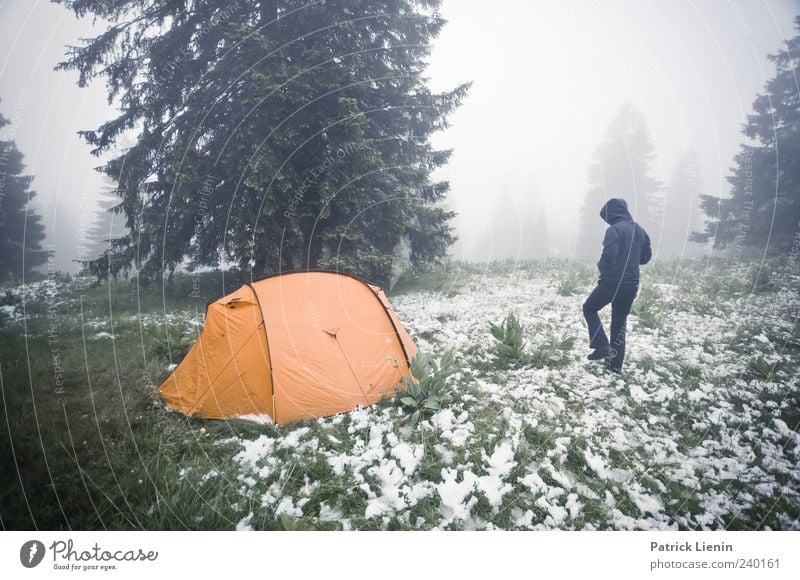 Never stop exploring Leisure and hobbies Vacation & Travel Trip Adventure Freedom Camping Snow Human being Environment Nature Landscape Elements Weather