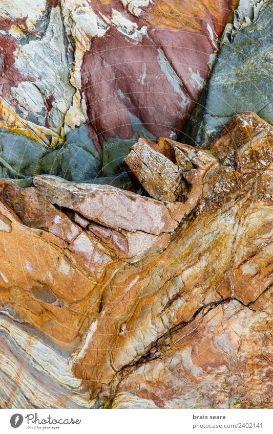 Siliciclastic Sedimentary Rocks Formation, El Silencio beach, Asturias, Spain Vacation & Travel Tourism Beach Ocean Science & Research Geology Geologist Artist