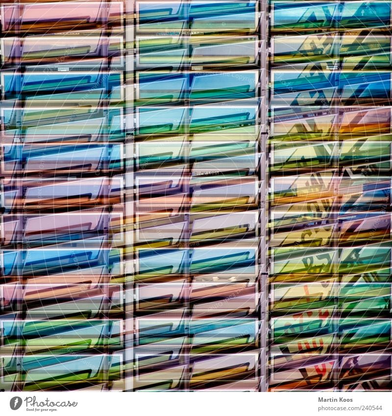 .marqsism Glass Line Stripe Esthetic Glittering Multicoloured Chaos Design Uniqueness Innovative Modern Arrangement Perspective Colour photo Exterior shot