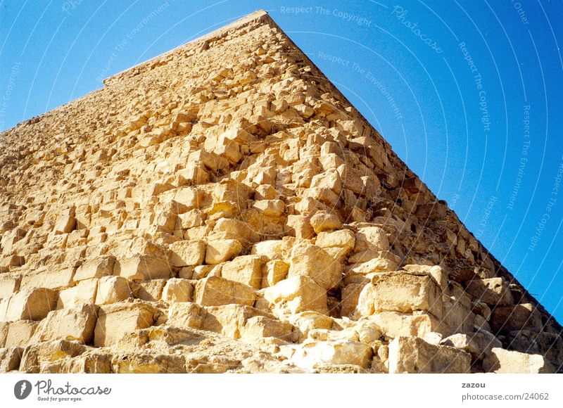 Close-up Pyramid Egypt Giza Cairo Pharaohs Historic Stone