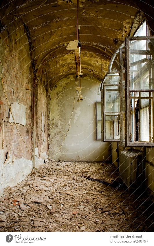 BE LIKE WALKING ON BROKEN GLASS Deserted Industrial plant Factory Ruin Manmade structures Building Architecture Wall (barrier) Wall (building) Window Stone