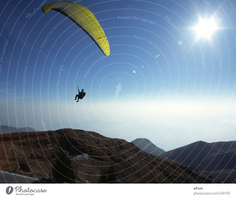 Only flying is more beautiful II Flying sports Sports Nova Umbrella paraglider Sky Mountain Sun
