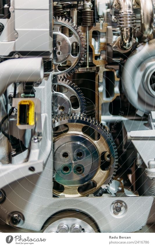 Cogs, Gears and Wheels Inside Truck Diesel Engine Design Work and employment Factory Industry Machinery Engines Technology Transport Vehicle Car Metal Steel