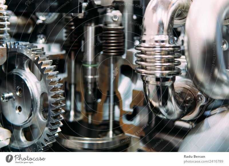 Cogs, Gears and Wheels Inside Truck Diesel Engine Design Work and employment Factory Industry Machinery Engines Technology Vehicle Car Metal Steel Movement