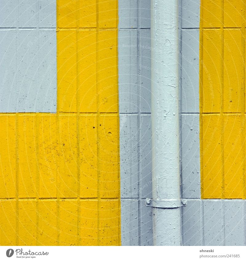 samples House (Residential Structure) Manmade structures Building Wall (barrier) Wall (building) Facade Rain gutter Tile Yellow Conduit Pipe Colour photo