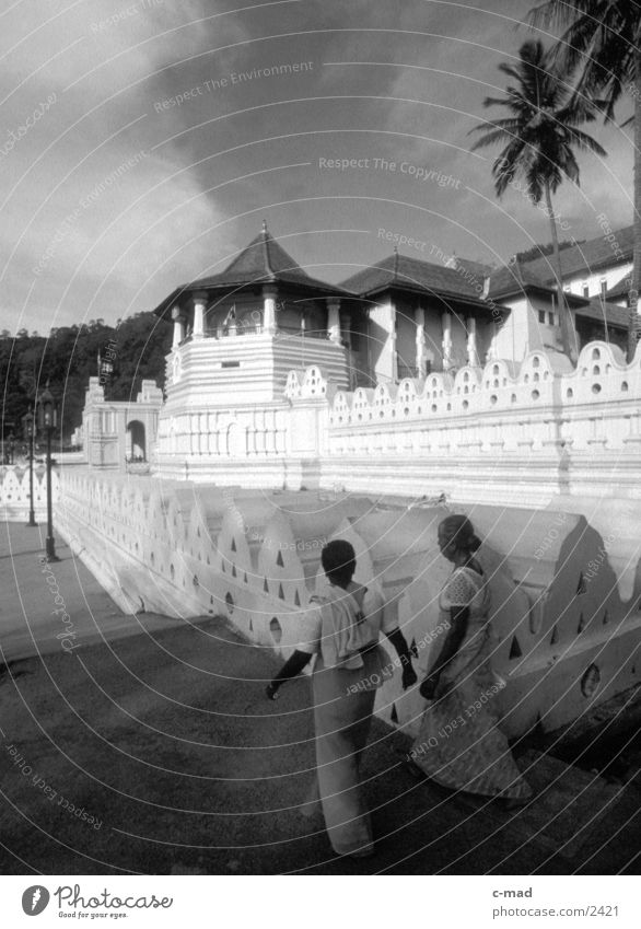 Tooth temple in Kandy - Sri Lanka Success Tooth Temple Buddha Human being Black & white photo