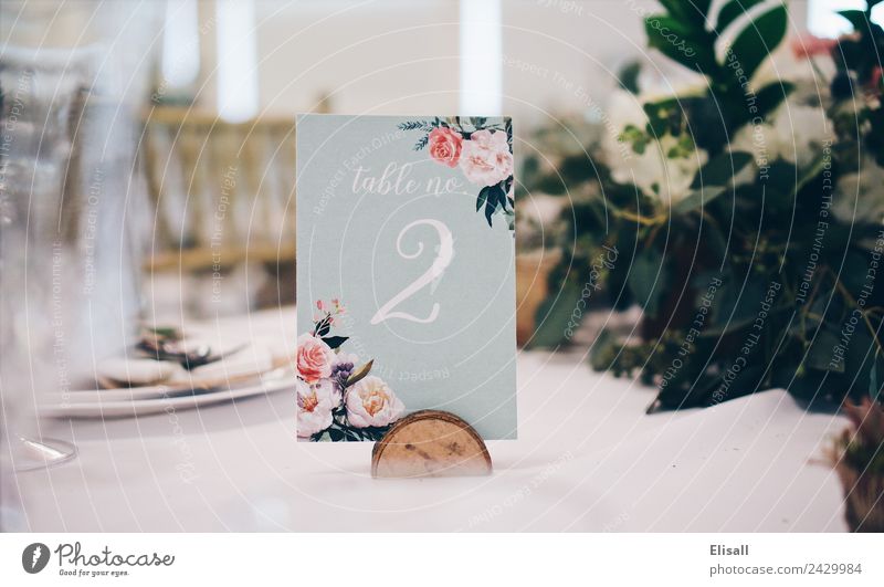 Wedding Decor Food Eating Dinner Lifestyle Elegant Style Emotions Joy Beginning Table Decoration Settings Digits and numbers 2 Floral Reception Colour photo