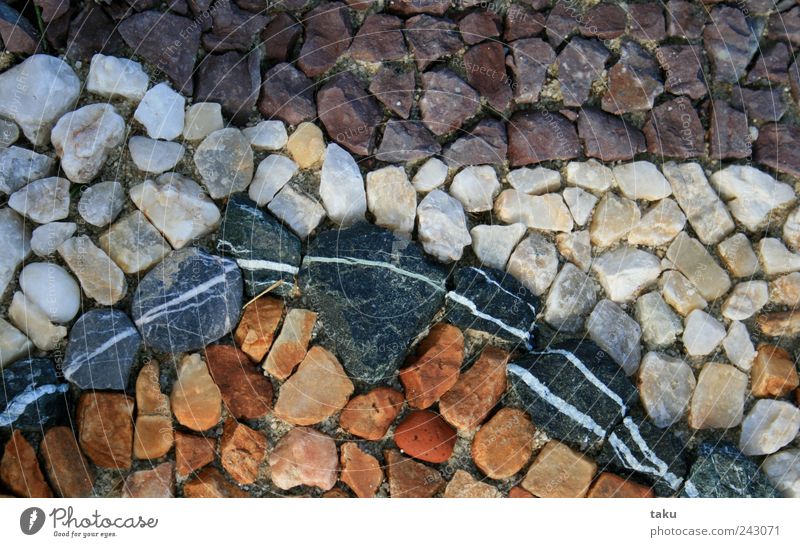 COUNTRY I Art Work of art Nature Elements Earth Sand Garden Stone Line Multicoloured Yellow Violet Black White Creativity Transience Colour photo Exterior shot