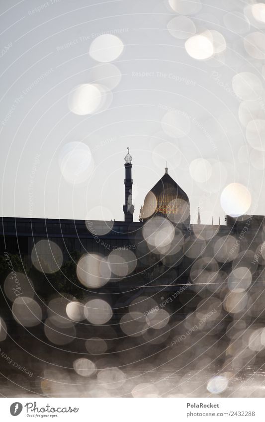 #A# Dresden Sparks Art Esthetic Yenidze Islam Back-light Particle Roof Mosque Belief Cosmopolitan Colour photo Subdued colour Exterior shot Detail Experimental
