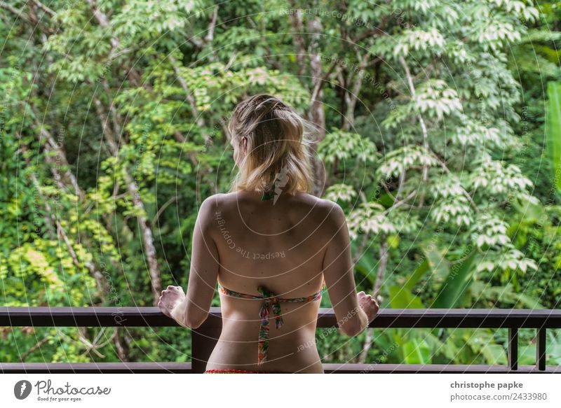 welcome to the jungle Harmonious Well-being Contentment Senses Relaxation Calm Vacation & Travel Adventure Far-off places Summer Summer vacation Woman Adults