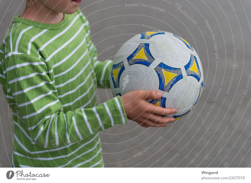 Football II Healthy Sports Ball sports Soccer Foot ball Child Schoolyard Boy (child) 3 - 8 years Infancy Touch Vacation & Travel Colour photo