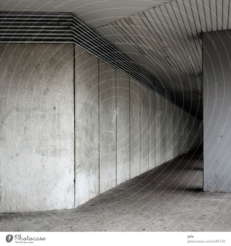 passage House (Residential Structure) Manmade structures Building Architecture Wall (barrier) Wall (building) Facade Gloomy Gray Concrete wall Colour photo