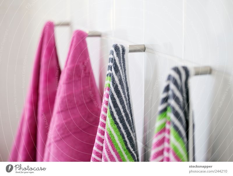 New towels Row in a Object photography Deserted Cotton Striped Bathroom Nail Hang Hanging Textiles Towel Clean