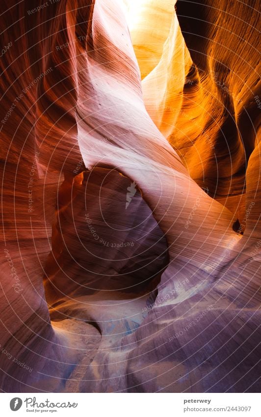 Arch inside lower antelope slot canyon, Arizona Tourism Trip Nature Sand Sunlight Rock Canyon Wall (barrier) Wall (building) Brown Yellow Red abstract America