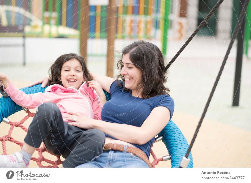 Mother And daughter play Joy Happy Leisure and hobbies Playing Mother's Day Child School Woman Adults Parents Infancy Youth (Young adults) 2 Human being