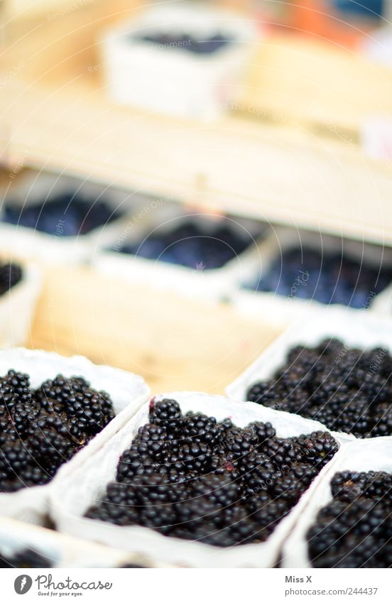 blackberries Food Fruit Nutrition Organic produce Vegetarian diet Fresh Delicious Juicy Sour Sweet Black Blackberry Colour photo Close-up Structures and shapes
