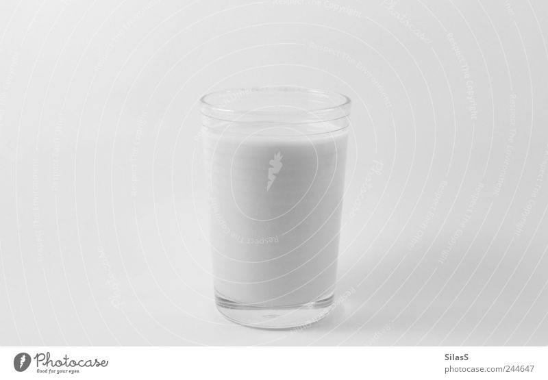 The contrast of white on white Beverage Milk Glass Exceptional Bright White Colour photo Interior shot Experimental Deserted Artificial light Contrast