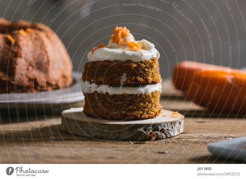 Mini carrot cake, stuffed with cream cheese Baked goods Cake Carrot Cream Small Cheese Food Healthy Eating Food photograph Gourmet Dessert Pumpkin Icing Cupcake