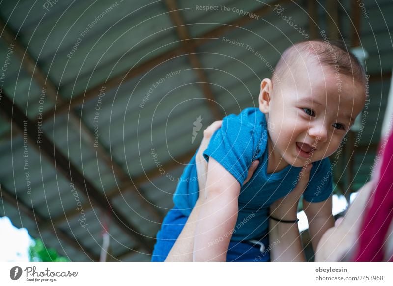 The little boy and mother are sitting at the hammock Lifestyle Joy Happy Beautiful Playing Child Human being Baby Woman Adults Parents Mother Family & Relations