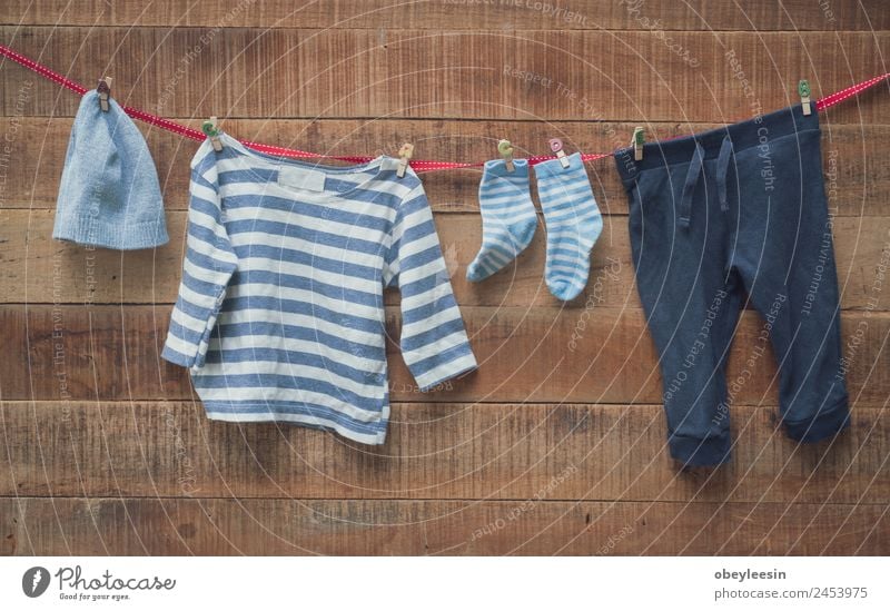 Baby clothes were drying at the clothesline Style Joy Life Child Boy (child) Family & Relations Fashion Clothing Skirt Line Hang Dirty Small Funny New Cute