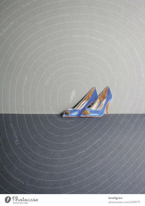 peeptoes Footwear High heels Stand Cool (slang) Elegant Glittering Hip & trendy Beautiful Modern Blue Gray Emotions Joy Happy Desire Conceited Design Luxury