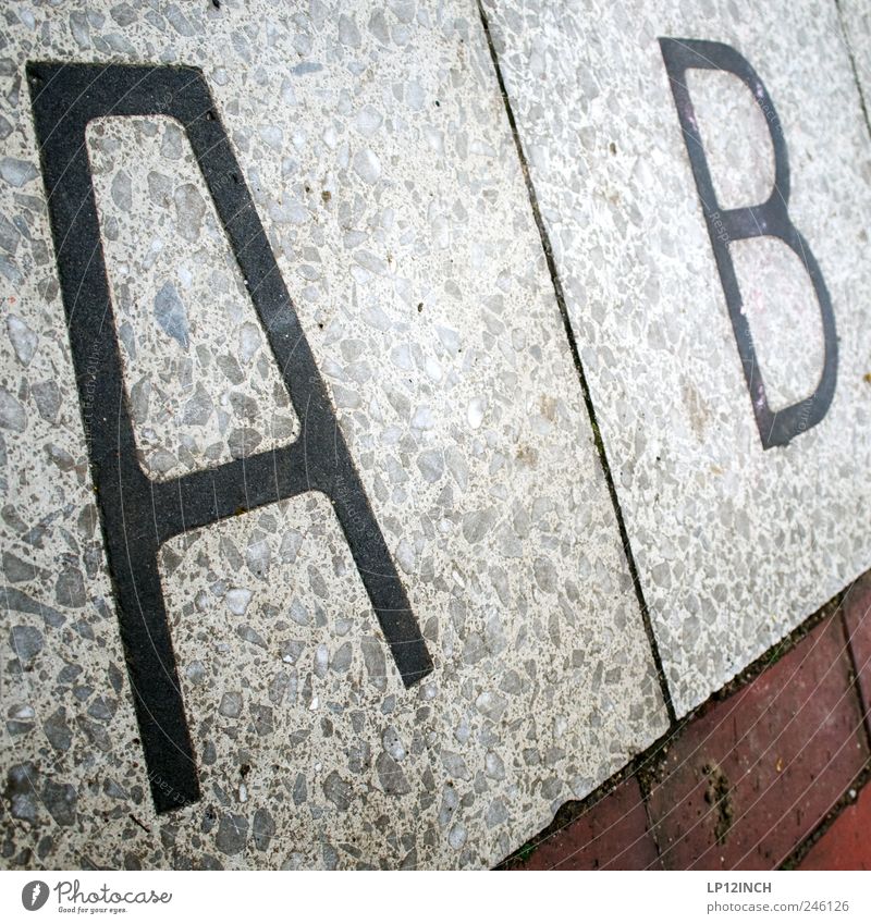 A B Hamburg Stone Brick Characters Beginning Alphabetical Letters (alphabet) as of answering machines Floor covering Word Colour photo Exterior shot Day