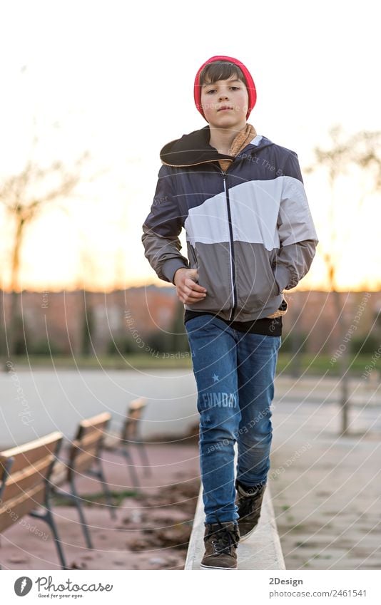 Young teenager portrait at sunrise Lifestyle Style Happy Face Academic studies Human being Feminine Boy (child) Man Adults Youth (Young adults) 1 8 - 13 years