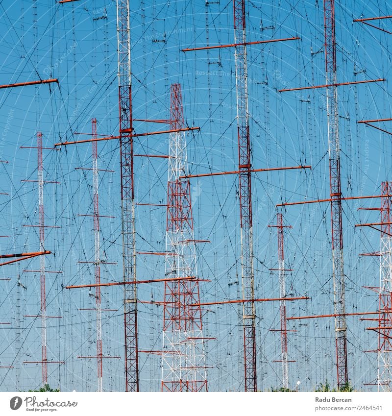 High Voltage Power Tower Electricity Post voltage Height transmission Energy Line Industry Pylon Technology Sky Structures and shapes Wire Supply Steel Metal