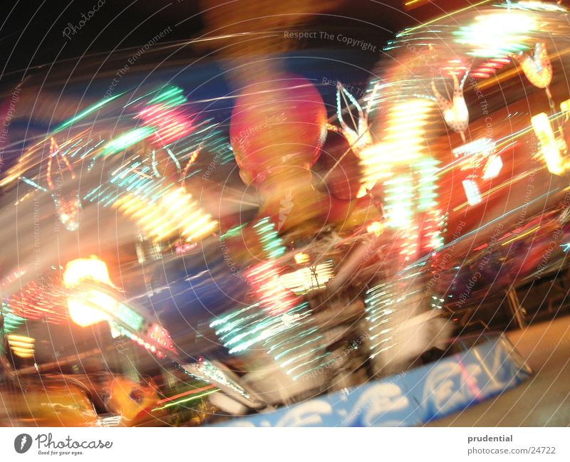 fairground 4 Fairs & Carnivals Carousel Long exposure Dark Services merry-goround roundabout octupus Light Evening