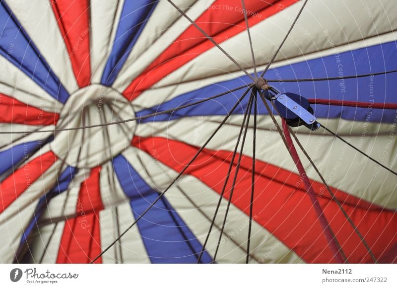 Bleu blanc rouge Leisure and hobbies Freedom Aviation Hot Air Balloon Round Blue White Red Joy Cloth Star (Symbol) Circle Wind Hover Airy Nylon Aircraft