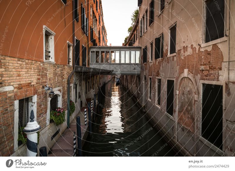 overcome rifts Vacation & Travel Sightseeing City trip Venice Italy Town Old town House (Residential Structure) Bridge Building Facade Waterway Channel Dirty