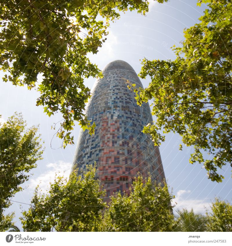 PHALLUS Vacation & Travel Tourism Sightseeing City trip Summer vacation Tree Bushes Barcelona Spain Manmade structures Building Architecture Tower