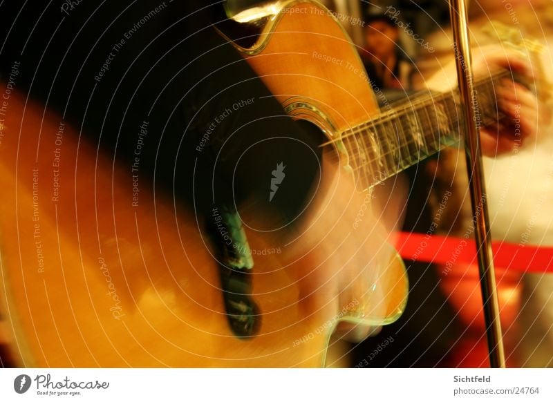 Live Guitar/Flamenco Concert Hand Music Light Man convert guitar Movement Human being Musician
