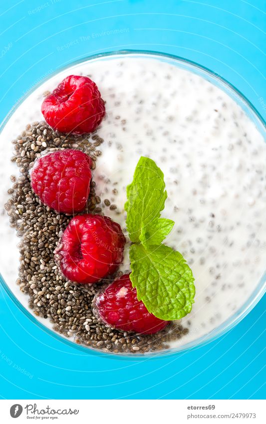 Chia yogurt Food Yoghurt Fruit Dessert Candy Herbs and spices Nutrition Breakfast Health care Healthy Eating Summer Summer vacation Fresh Sweet Blue Brown Green