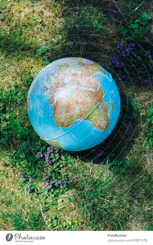 #A# globe Art Work of art Esthetic Earth Globe Global Globalization Anti-globalization activist Universe Continents Protection Environmental protection Nature