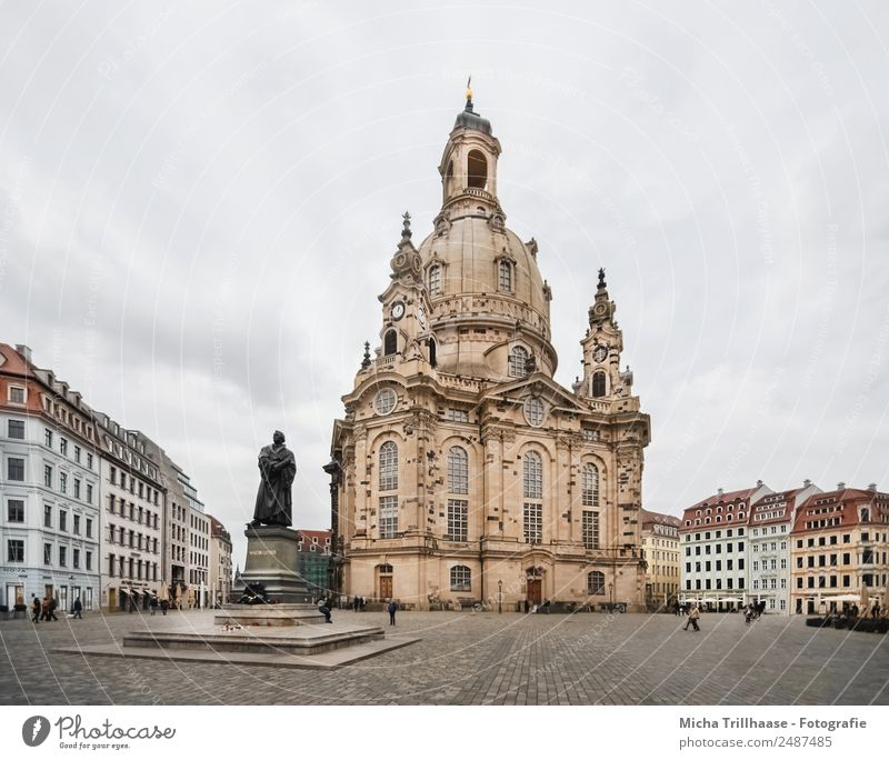 Church of Our Lady Dresden Vacation & Travel Tourism Sightseeing City trip Town Downtown Old town Populated House (Residential Structure) Places