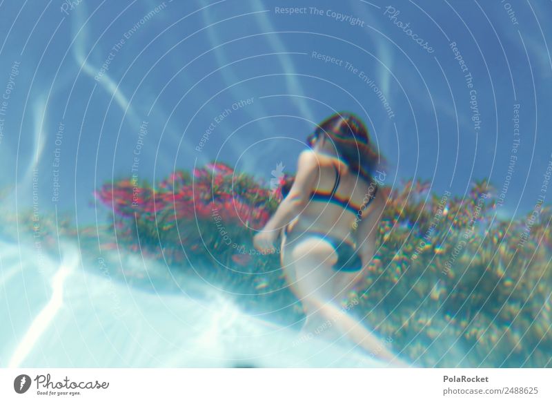 #A# Water Mermaid Art Kitsch Trade Perspective Woman Eroticism Model Manikin Bikini Bottom Womens back Vacation & Travel Vacation photo Vacation mood