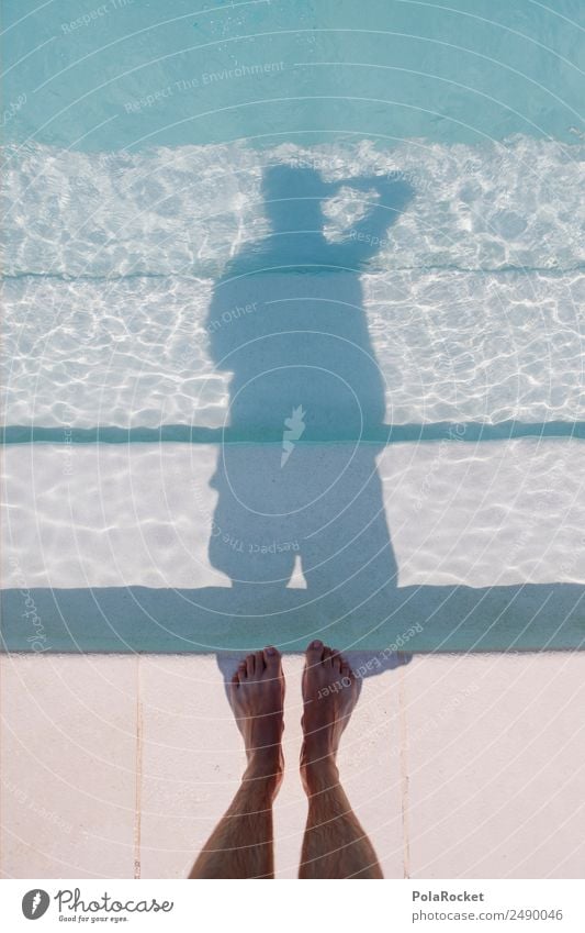 #A# Selfie Art Work of art Esthetic Swimming pool Water Surface of water Watercolor Photographer Photography Take a photo Hotel pool Shadow Self-confident