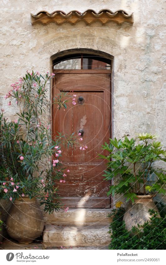 #A# Door with style Art Esthetic France Provence Doorframe Knocker Door handle Canopy Mediterranean Front garden Living or residing Flat (apartment)