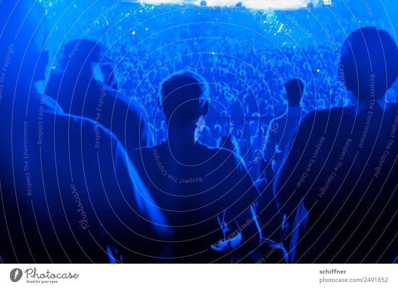 0815 | Back Lifestyle Leisure and hobbies Entertainment Event Music Human being Crowd of people Sit Stand Blue Audience Group Many Concert Outdoor festival