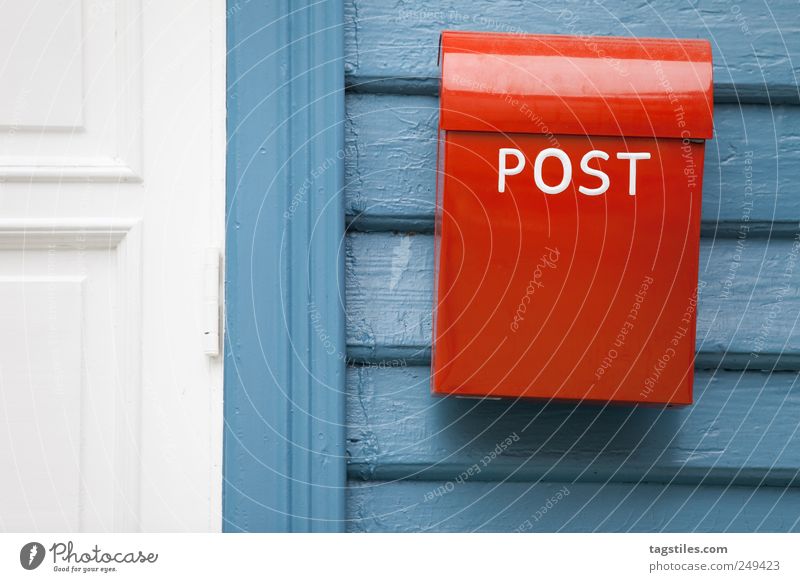 you've got mail Mail Email Box Mailbox Old Nostalgia Ancient Red Multicoloured Simplistic Pure Wooden house Wooden wall Card Norway Letter (Mail) Write