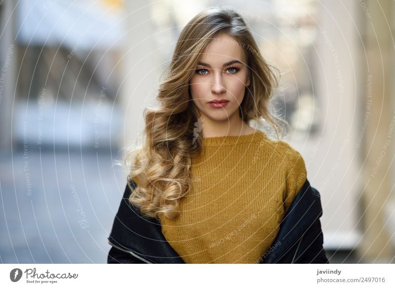 Blonde russian woman in urban background Style Beautiful Hair and hairstyles Human being Feminine Young woman Youth (Young adults) Woman Adults 1 18 - 30 years